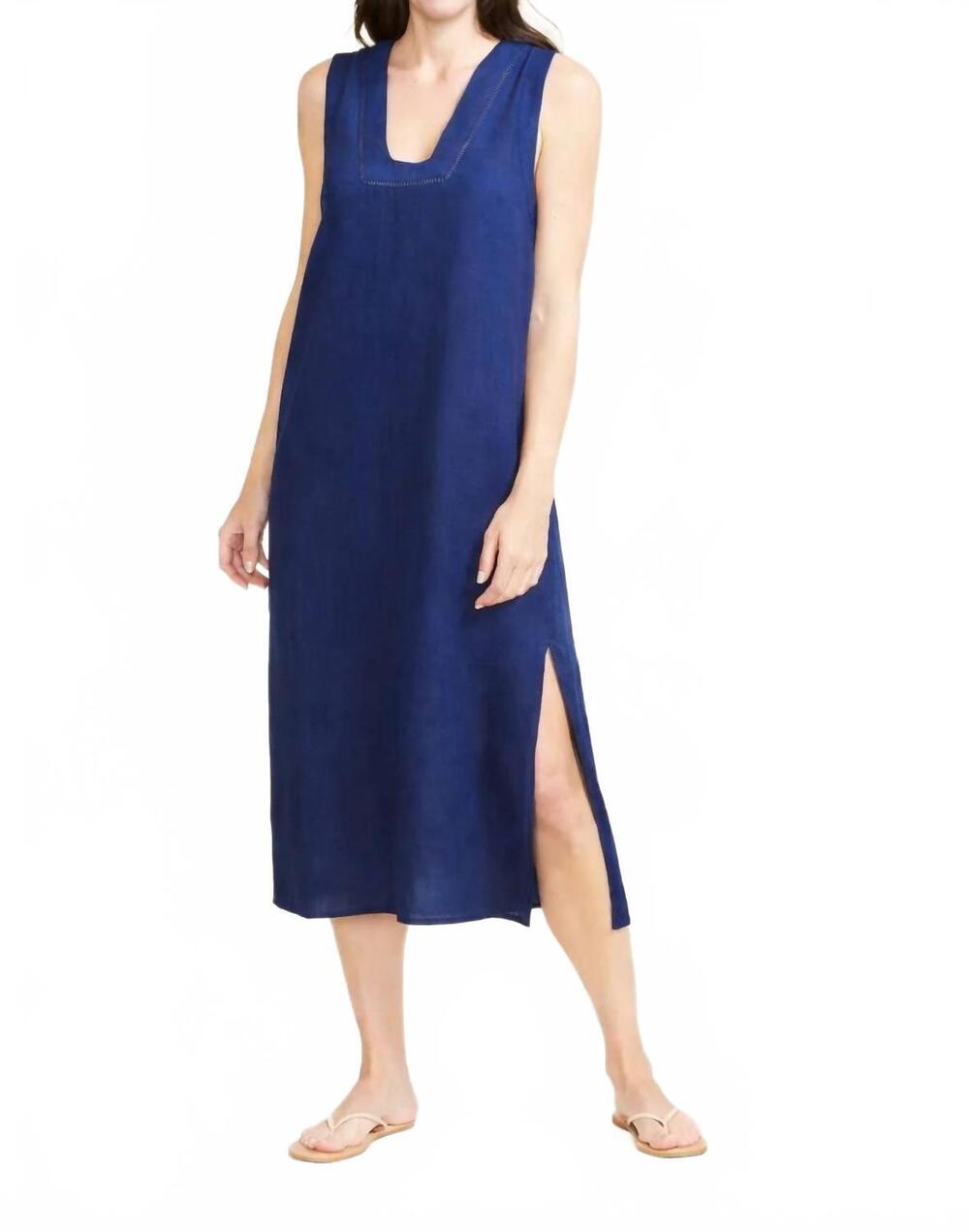 NEW SITANO gotta midi dress in navy